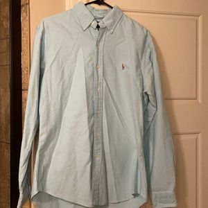 Ralph Lauren light blue long sleeve button up. Size medium.